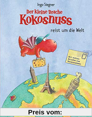 Der kleine Drache Kokosnuss reist um die Welt: Vorlese-Bilderbuch - Mit echten Briefen zum Herausnehmen (Vorlesebücher, Band 3)